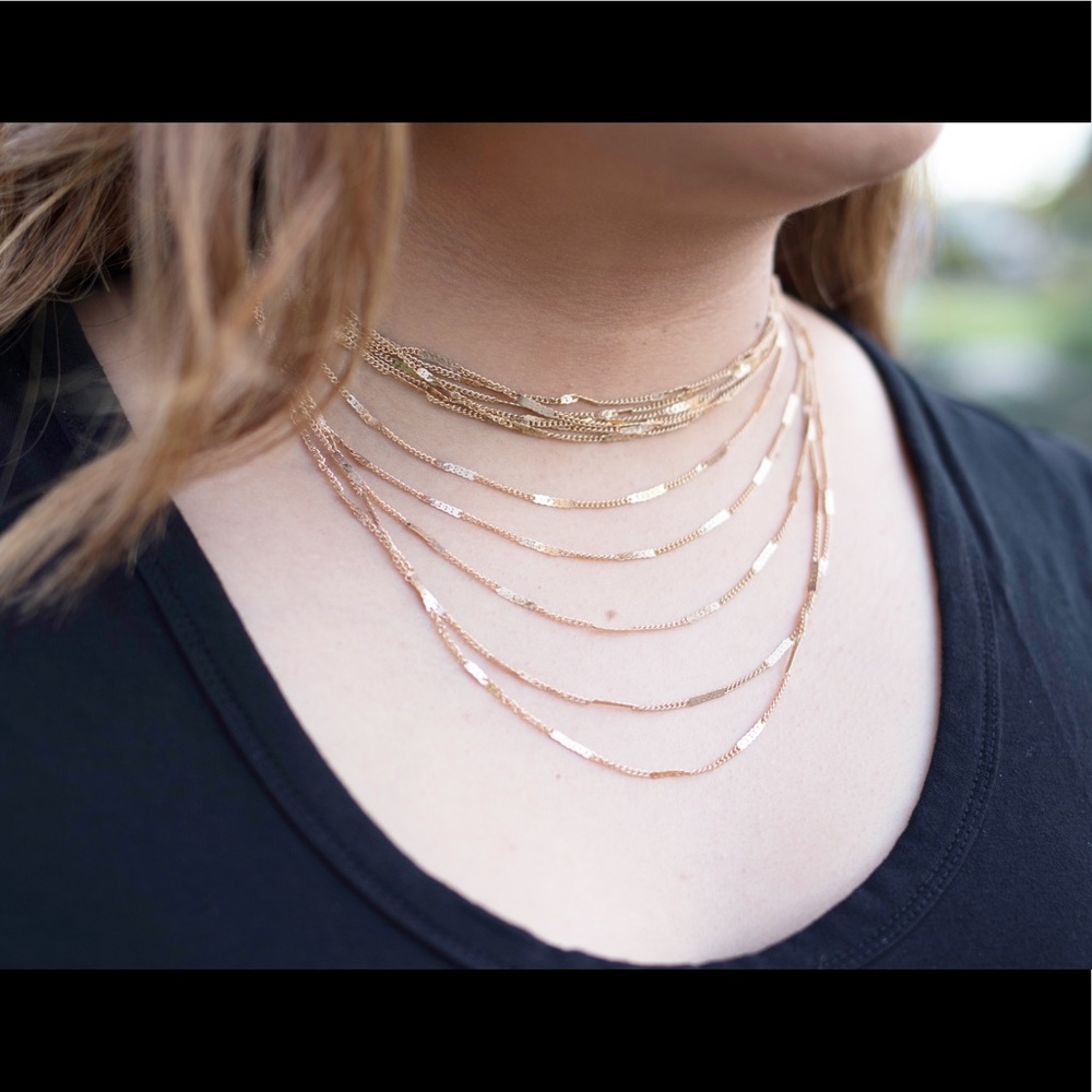 Layered Gold Choker